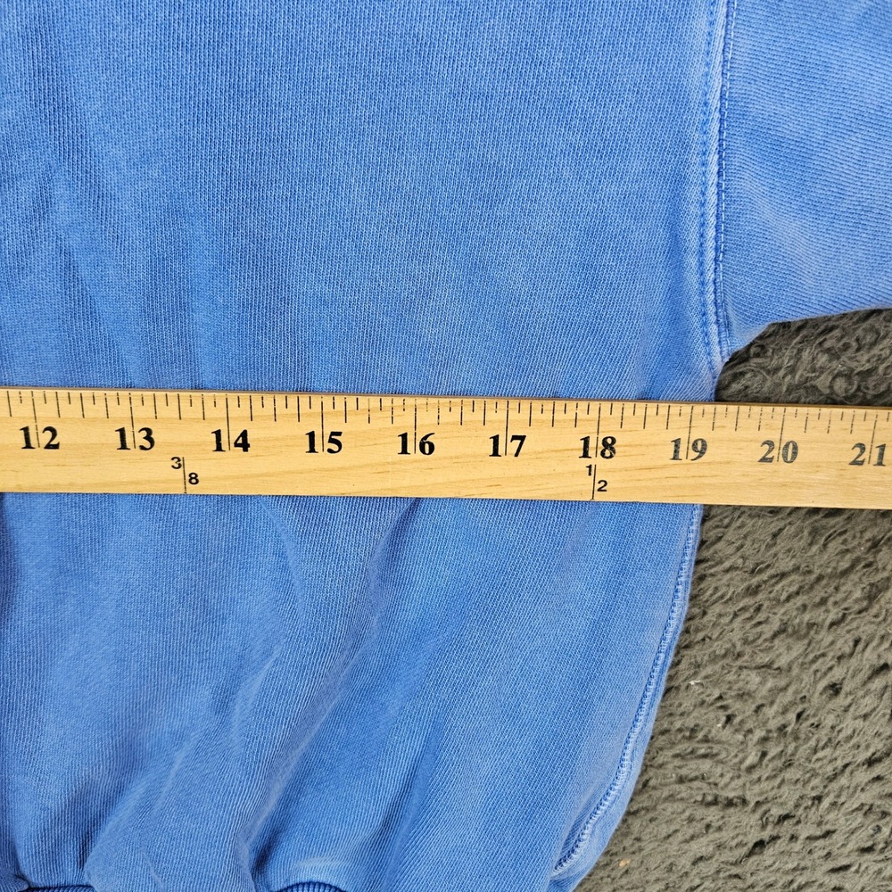 Pilcro Anthropologie Blue Puff Short Sleeve French Terry Sweatshirt Small - Picture 2 of 7